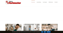 Desktop Screenshot of fliesen-korbmacher.de