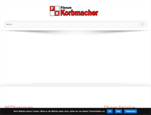 Tablet Screenshot of fliesen-korbmacher.de